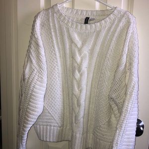 White Oversized Sweater